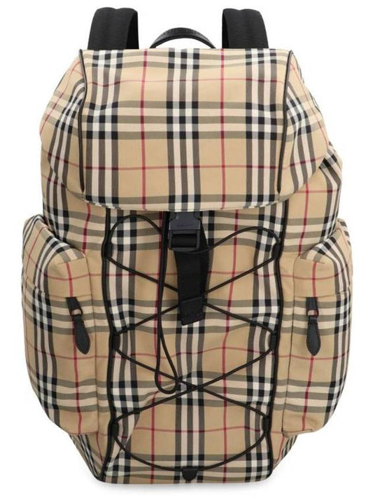 Murray Polyamide Backpack Beige - BURBERRY - BALAAN 1