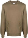 Men's Crew Neck Lens Sweatshirt Green - CP COMPANY - BALAAN 2