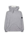 Men's Lens Wappen Fleece Hoodie Grey - CP COMPANY - BALAAN 2