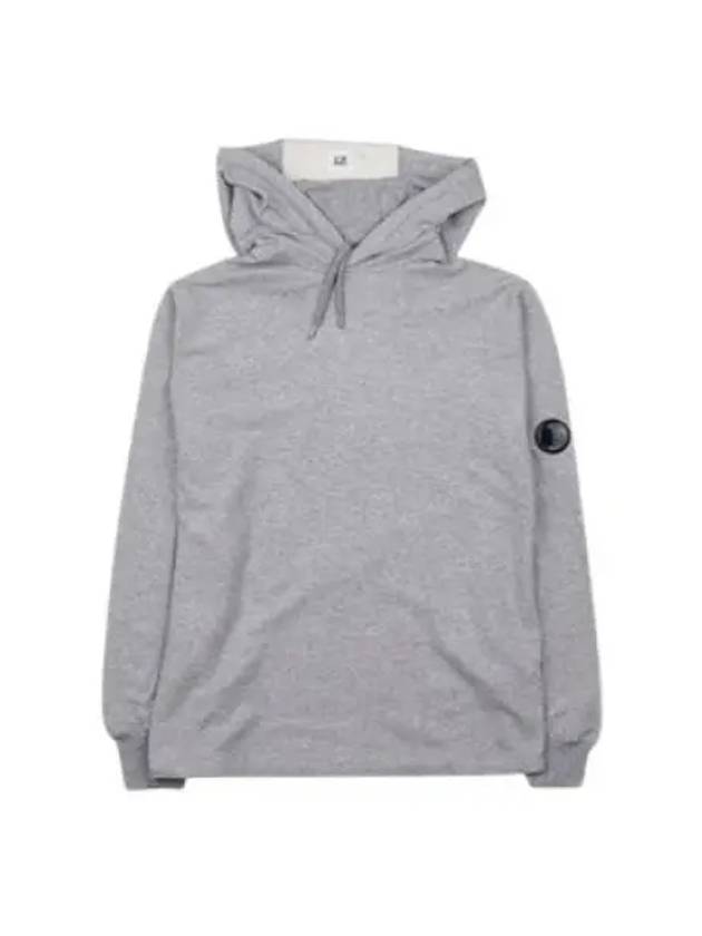 Men's Lens Wappen Fleece Hoodie Grey - CP COMPANY - BALAAN 2