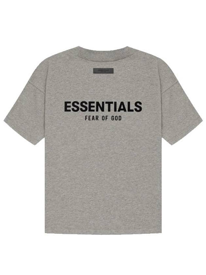 Essential Cotton Short Sleeve T-Shirt Dark Oatmeal - FEAR OF GOD ESSENTIALS - BALAAN 2