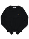 ORB Embroid Logo Knit Top Black - VIVIENNE WESTWOOD - BALAAN 2