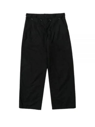 Sailor Pant A Black Cotton Brushed HB 24F1F037 PS362 BZ007 Pants - ENGINEERED GARMENTS - BALAAN 1