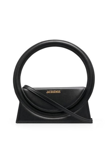 Le Sac Rond Circle Purse Tote Bag Black - JACQUEMUS - BALAAN 2