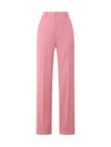 Quasar Wool Crepe Satin Straight Pants Peoni - MAX MARA - BALAAN 2