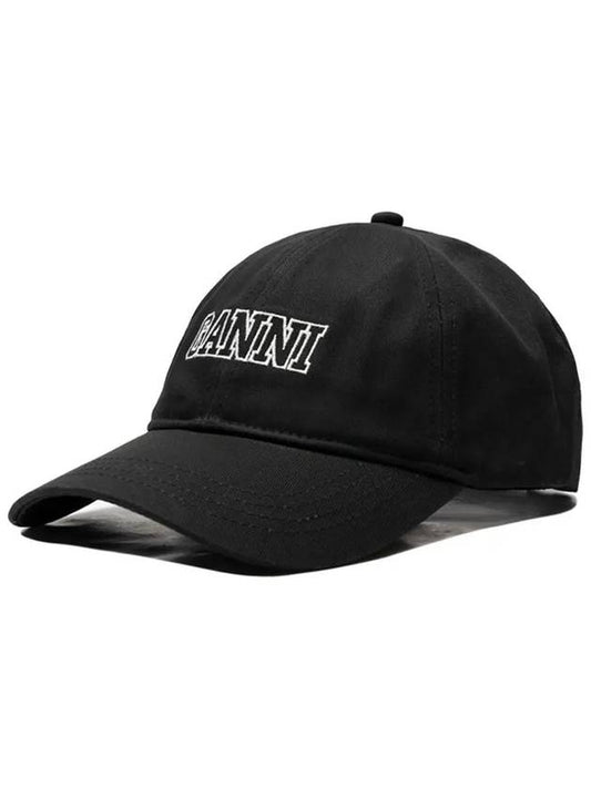 Logo Ball Cap Black - GANNI - BALAAN 2