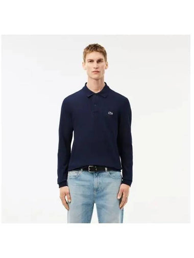 Men s Basic Long Sleeve Unisex Polo Navy - LACOSTE - BALAAN 1