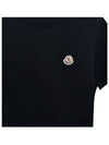 8C00025 829H8 999 Logo Patch Short Sleeve TShirt Black Men's TShirt TLS - MONCLER - BALAAN 5