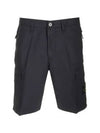 Light Stretch Cotton Bermuda Regular Fit Shorts Navy - STONE ISLAND - BALAAN 2