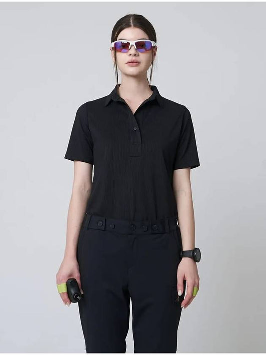 AW41TH09 Shirt collar top_black - ATHPLATFORM - BALAAN 1