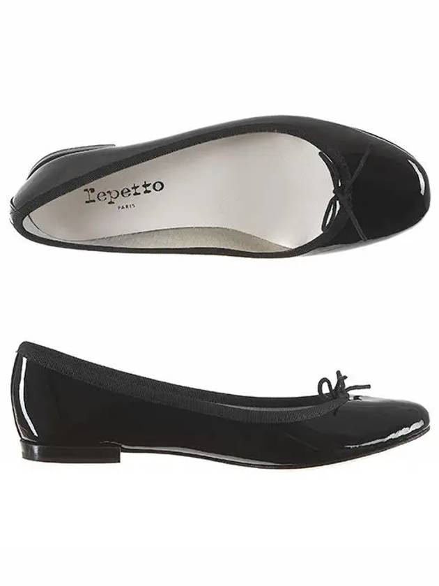 Women's Cendrillon Leather Ballerinas Flat Black - REPETTO - BALAAN 2