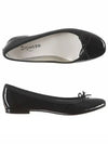 Women's Cendrillon Leather Ballerinas Flat Black - REPETTO - BALAAN 3