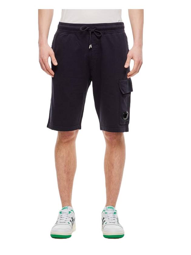 Lens Banding Cargo Shorts Navy - CP COMPANY - BALAAN 1