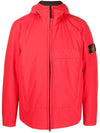 Men's Soft Shell Pure Insulation Technology Primaloft Hooded Jacket Red - STONE ISLAND - BALAAN 1