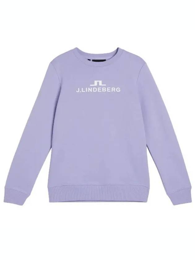 Women's Alpha Crew Neck Sweatshirt Purple - J.LINDEBERG - BALAAN 2