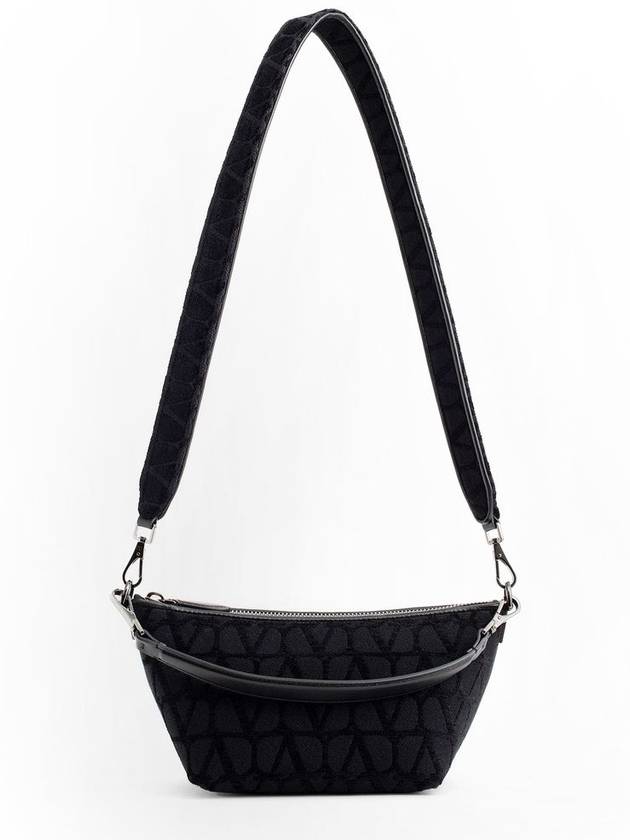 Iconographe Cotton Shoulder Bag Black - VALENTINO - BALAAN 6