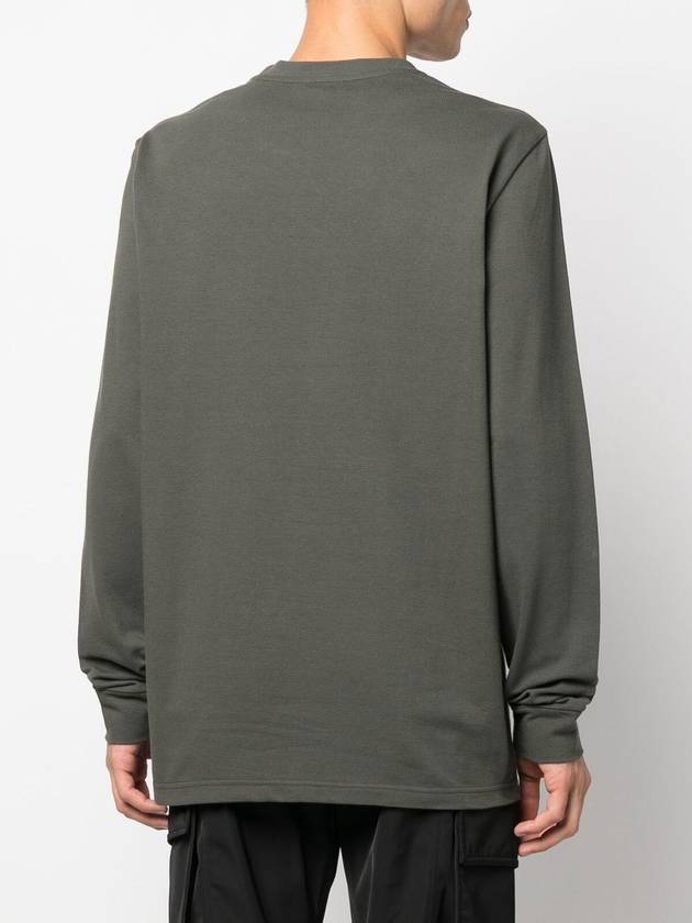 Logo Long Sleeve T-Shirt Olive - MONCLER - BALAAN 6