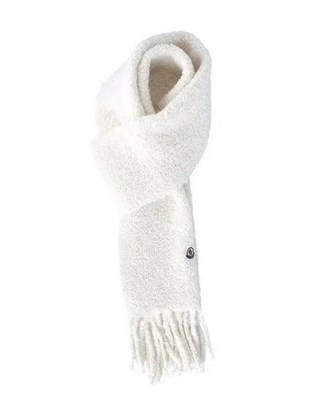 patch logo alpaca muffler white 3C00017 0U357 034 1210232 - MONCLER - BALAAN 1