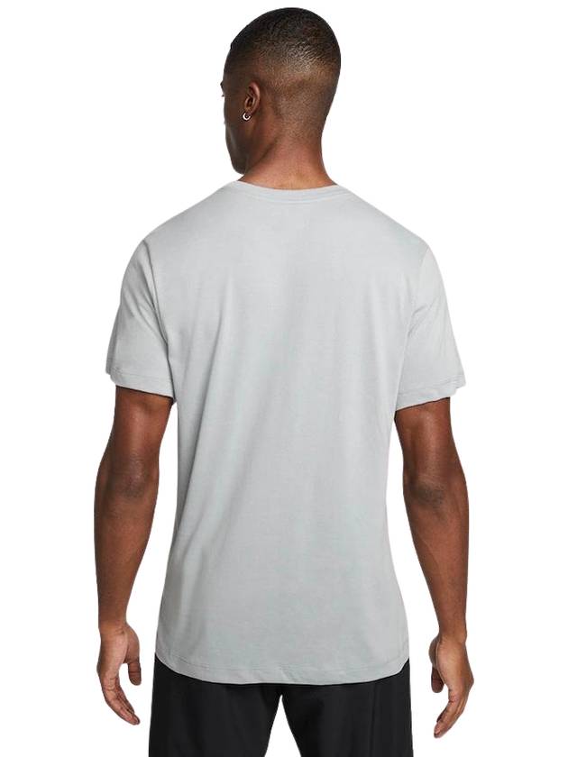 Triple Swoosh Dri Fit Short Sleeve T-Shirt Grey - NIKE - BALAAN 3