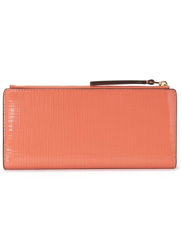 Robinson Zipper Slim Card Wallet Coral - TORY BURCH - BALAAN 3