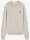 Bold Fox Head Wool Knit Top Light Grey - MAISON KITSUNE - BALAAN 2