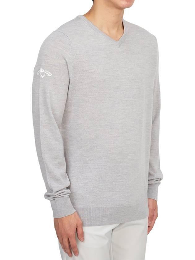 Logo Knit Top Gray - CALLAWAY GOLF - BALAAN 4