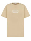 Couture Relaxed Fit Short Sleeve T-Shirt Beige - DIOR - BALAAN 2