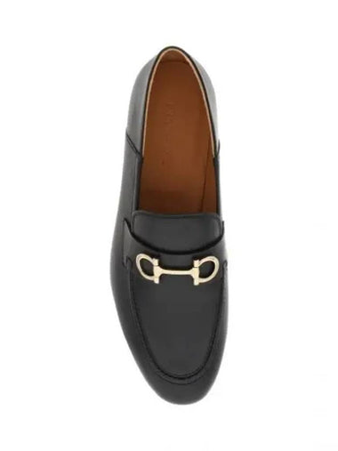 Gancini Men s Loafers EEE GIN NERO 0758410 - SALVATORE FERRAGAMO - BALAAN 1