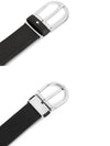 Horseshoe Buckle Classic Leather Belt Grey - MONTBLANC - BALAAN 4