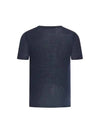 S Max Mara Front Pocket Linen T Shirt 2419361013600002 BLUE MARINO - MAX MARA - BALAAN 2