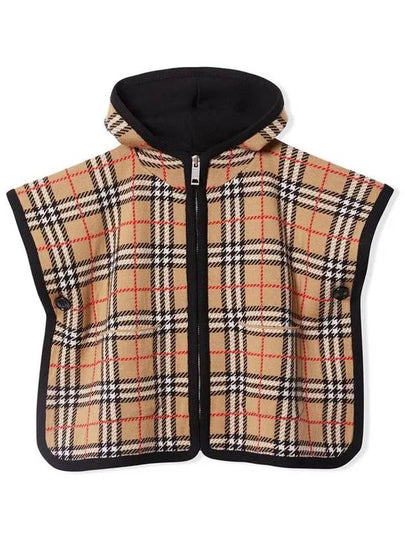 Kids Vintage Check Cape Archive Beige - BURBERRY - BALAAN 2