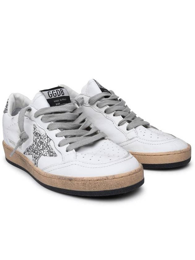 Ball Star Heel Tab Low Sneakers White Silver - GOLDEN GOOSE - BALAAN 3