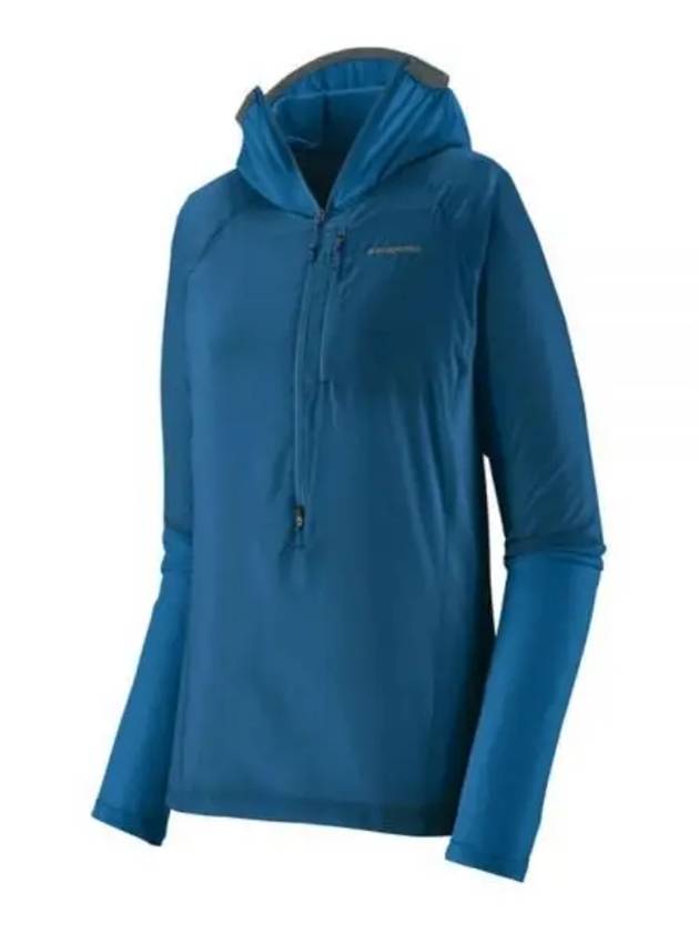 Women's Airshed Pro Pullover Half Zip Hooded Jacket Endless Blue - PATAGONIA - BALAAN 1