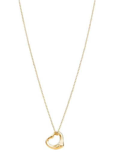 Open Heart Pendant 11MM Necklace Gold - TIFFANY & CO. - BALAAN 1