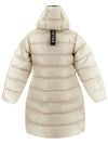 Choo Logo Hooded Down Padding Beige - DUVETICA - BALAAN 4