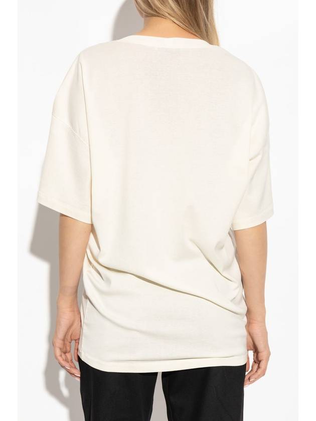 Lemaire Cotton T-Shirt, Women's, Cream - LEMAIRE - BALAAN 4