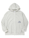 Side logo two-way hood zip-upoatmeal - EXPRESSHOLIDAY - BALAAN 1