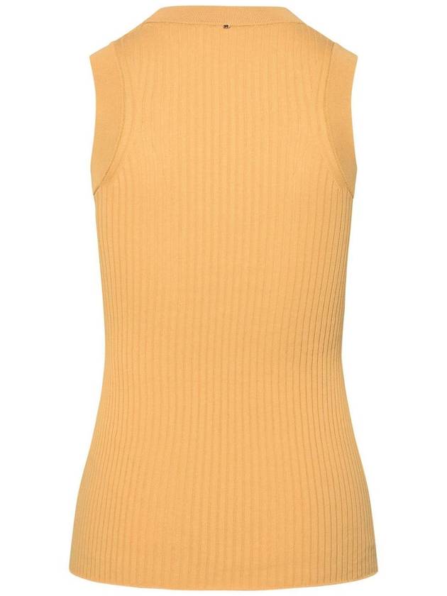 Sportmax Beige Cotton Tank Top - MAX MARA SPORTMAX - BALAAN 3