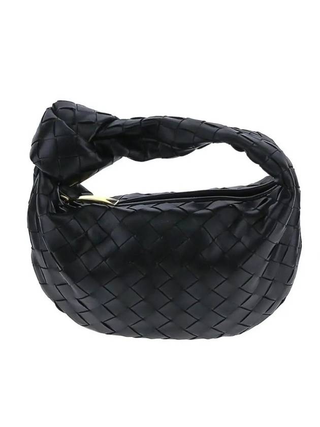 Jodie Intrecciato Small Tote Bag Black - BOTTEGA VENETA - BALAAN 2