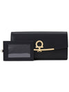 Gancini Continental Wallet Black - SALVATORE FERRAGAMO - BALAAN 3