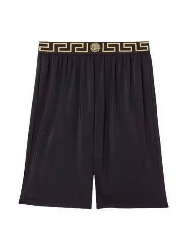 Bermuda Greek short pants black 1003754 1A02555 - VERSACE - BALAAN 1