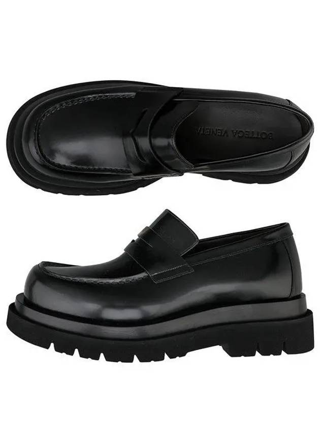 Lug Leather Loafers Black - BOTTEGA VENETA - BALAAN 2