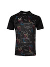 Neymar JR Thrill Jersey Short Sleeve T-Shirt Black - PUMA - BALAAN 1