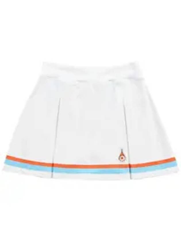 Main symbol signature sports functional tennis skirt white - ROND&DEMARRER - BALAAN 1