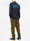 11Th Anniversary Logo Sweatshirt Navy - CP COMPANY - BALAAN 5