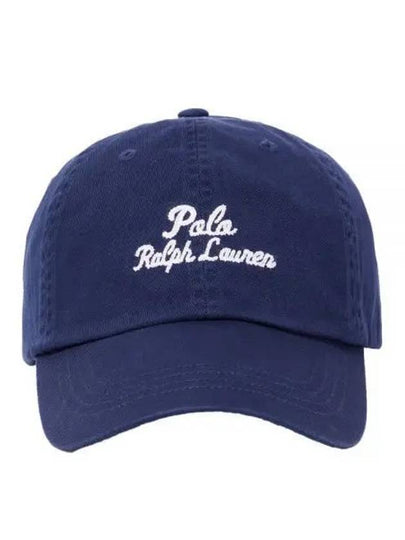 Chain Stitch Logo Ball Cap Navy - POLO RALPH LAUREN - BALAAN 2