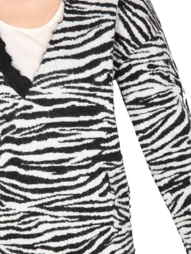 zebra knit top 646427 YA2PU 1095 - SAINT LAURENT - BALAAN 5