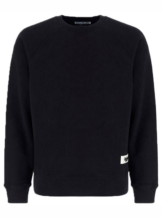 Label Logo Sweatshirt Black - ACNE STUDIOS - BALAAN 2