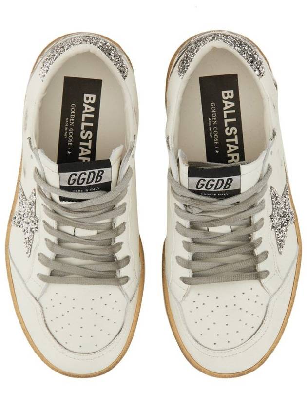 Ball Star Heel Tab Low Sneakers White Silver - GOLDEN GOOSE - BALAAN 8