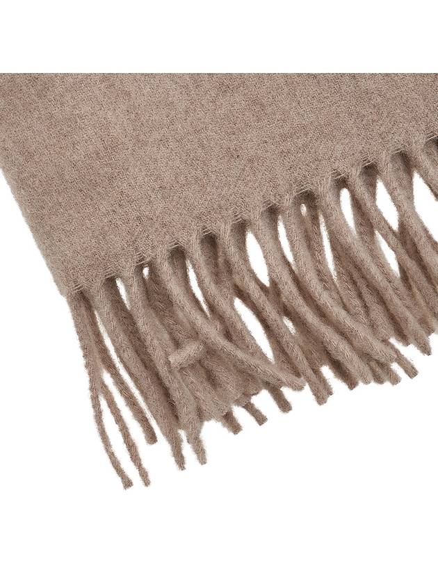 Fringe Edge Knit Muffler Beige - TOTEME - BALAAN 8